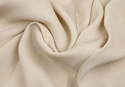 GIORGIO ARMANI Panel Relaxed Rayon Pants Beige Size M