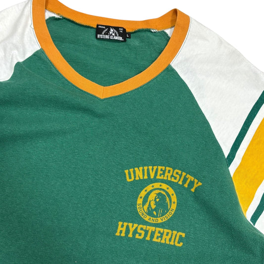 Japanese Brand Hysteric Glamour University T-Shirt Size L