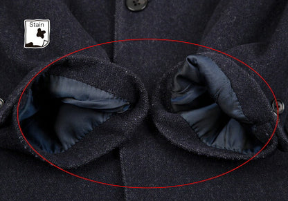 Papas Wool Cashmere 3B Jacket Navy Size 48M