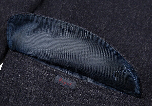 Papas Wool Cashmere 3B Jacket Navy Size 48M