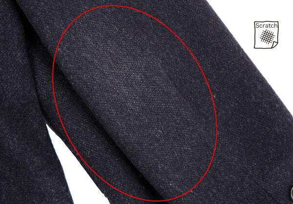 Papas Wool Cashmere 3B Jacket Navy Size 48M