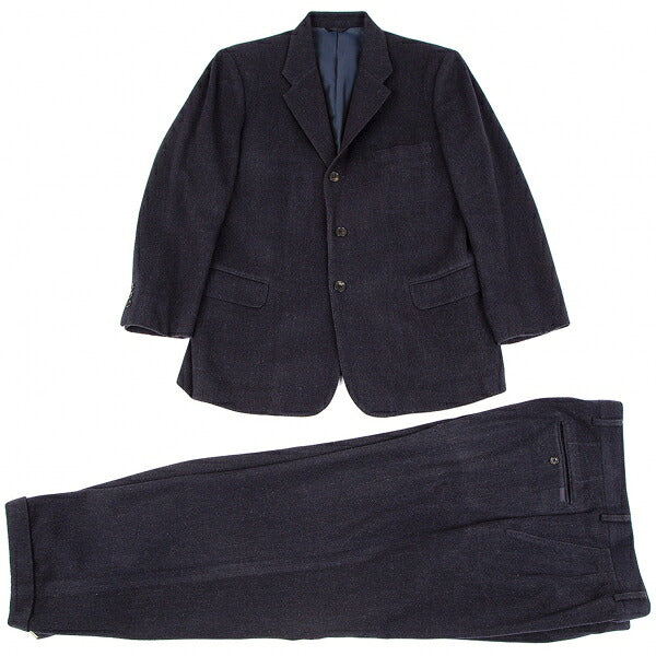 Papas Wool Cashmere 3B Jacket Navy Size 48M