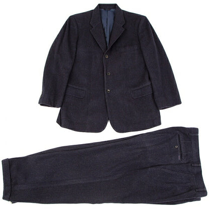 Papas Wool Cashmere 3B Jacket Navy Size 48M