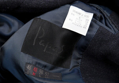 Papas Wool Cashmere 3B Jacket Navy Size 48M