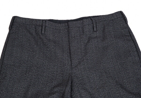 PRADA Wool Nylon Panel Design Pants Navy Size 46