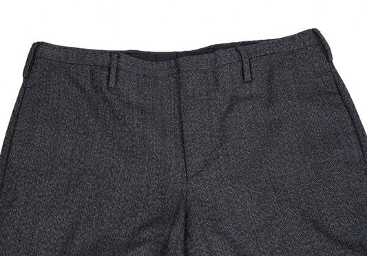 PRADA Wool Nylon Panel Design Pants Navy Size 46