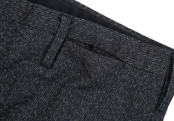 PRADA Wool Nylon Panel Design Pants Navy Size 46