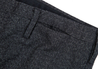 PRADA Wool Nylon Panel Design Pants Navy Size 46