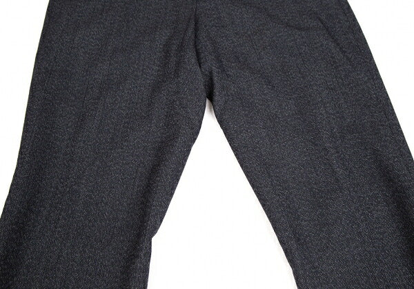 PRADA Wool Nylon Panel Design Pants Navy Size 46