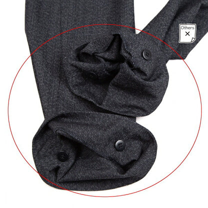 PRADA Wool Nylon Panel Design Pants Navy Size 46