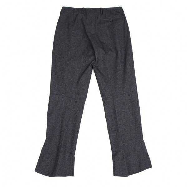 PRADA Wool Nylon Panel Design Pants Navy Size 46