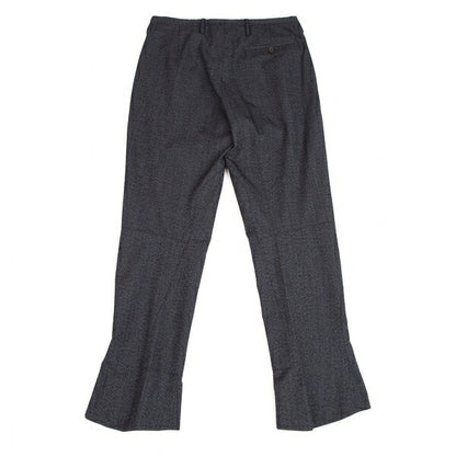 PRADA Wool Nylon Panel Design Pants Navy Size 46