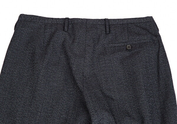 PRADA Wool Nylon Panel Design Pants Navy Size 46