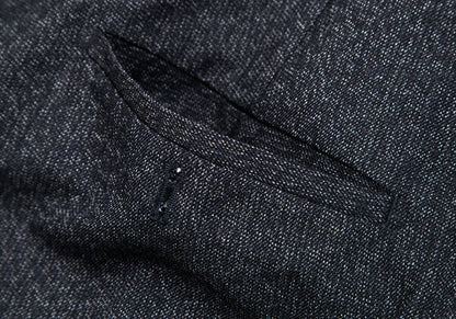 PRADA Wool Nylon Panel Design Pants Navy Size 46