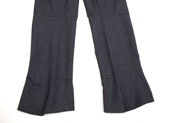 PRADA Wool Nylon Panel Design Pants Navy Size 46