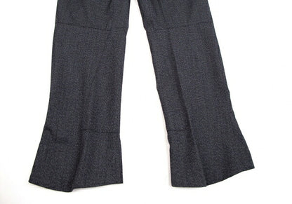 PRADA Wool Nylon Panel Design Pants Navy Size 46