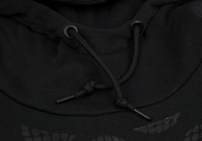 NIKE x COMME des GARCONS Dot Logo Print Fleece Hoodie Black Size M