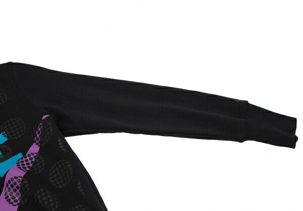 NIKE x COMME des GARCONS Dot Logo Print Fleece Hoodie Black Size M