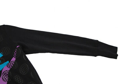 NIKE x COMME des GARCONS Dot Logo Print Fleece Hoodie Black Size M