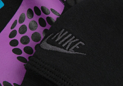 NIKE x COMME des GARCONS Dot Logo Print Fleece Hoodie Black Size M