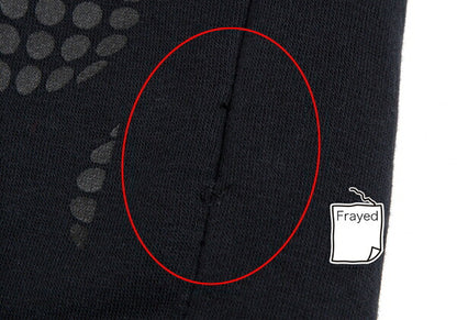 NIKE x COMME des GARCONS Dot Logo Print Fleece Hoodie Black Size M