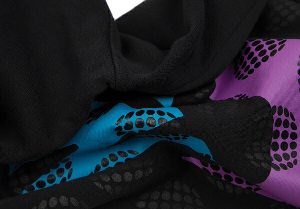 NIKE x COMME des GARCONS Dot Logo Print Fleece Hoodie Black Size M
