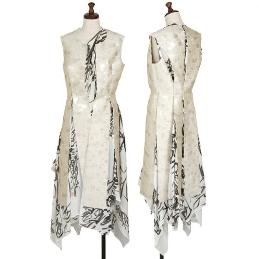 JUNYA WATANABE 22SS Calligraphy Print Dress White Size S