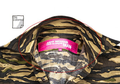 JUNYA WATANABE MAN PINK Camo Print Shirt Green Size S