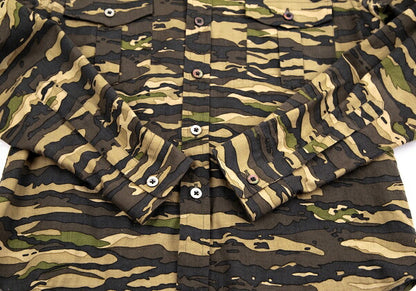 JUNYA WATANABE MAN PINK Camo Print Shirt Green Size S