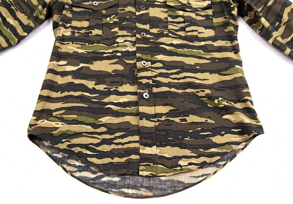 JUNYA WATANABE MAN PINK Camo Print Shirt Green Size S