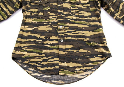 JUNYA WATANABE MAN PINK Camo Print Shirt Green Size S