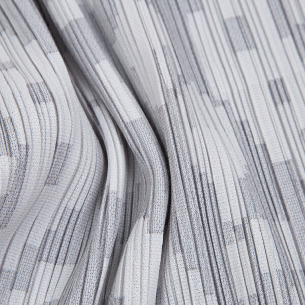 PLEATS PLEASE Geometric Jacquard Long Jacket Gray Size 2
