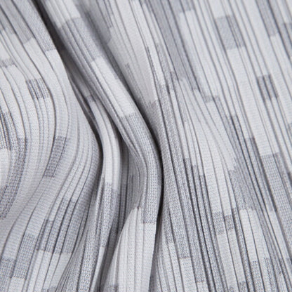 PLEATS PLEASE Geometric Jacquard Long Jacket Gray Size 2