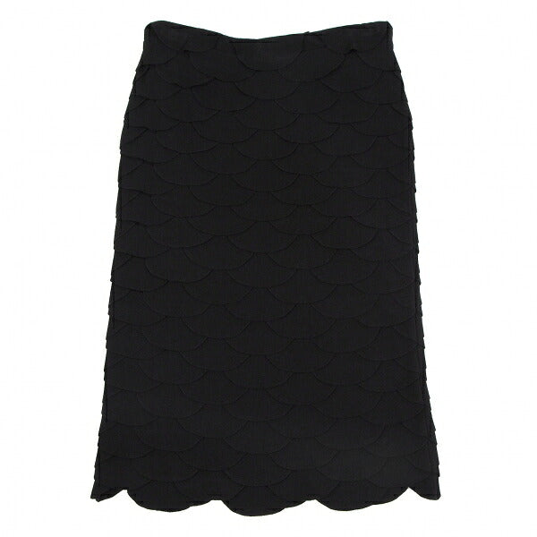 Salvatore Ferragamo Rayon Poly Skirt Black Size L
