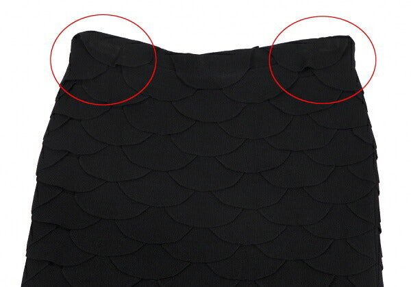 Salvatore Ferragamo Rayon Poly Skirt Black Size L