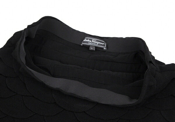 Salvatore Ferragamo Rayon Poly Skirt Black Size L