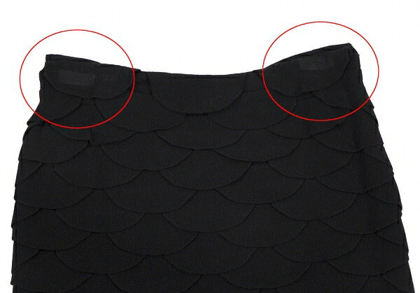 Salvatore Ferragamo Rayon Poly Skirt Black Size L