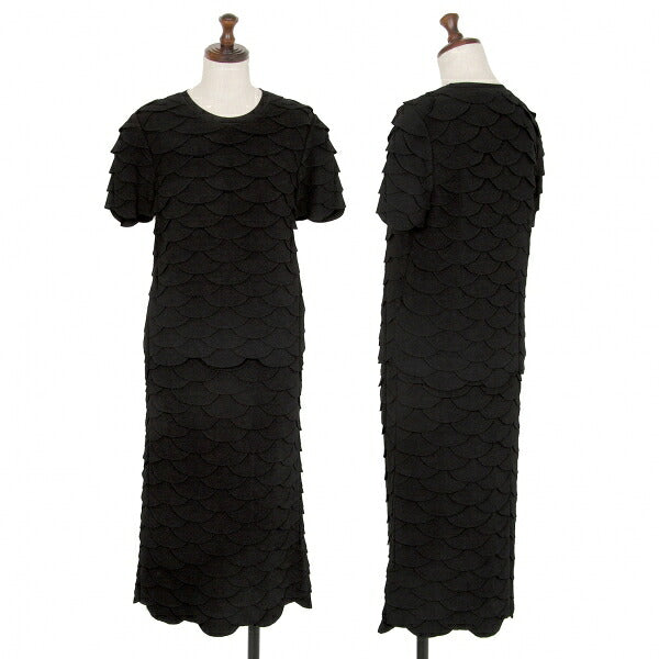 Salvatore Ferragamo Rayon Poly Skirt Black Size L
