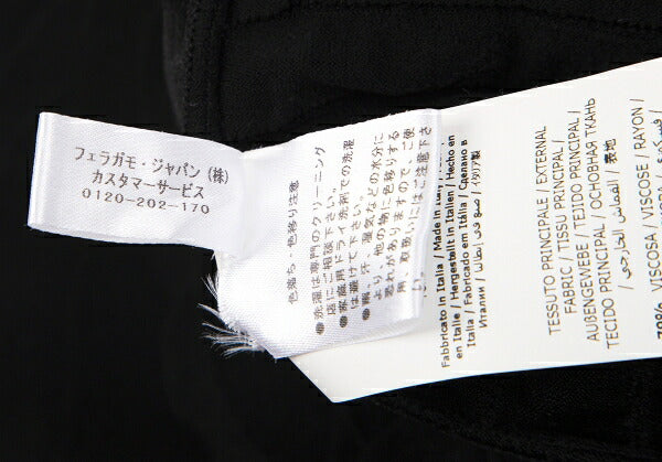 Salvatore Ferragamo Rayon Poly Skirt Black Size L
