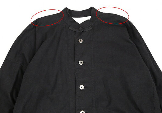 Y's for men Cotton China Button Jacket Charcoal Black Size 3
