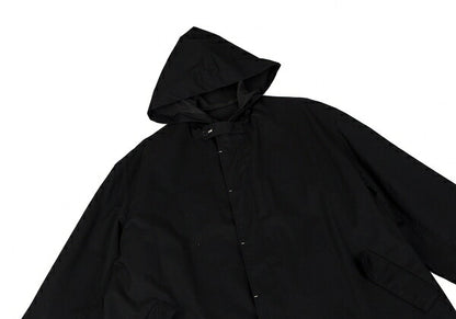 Y's for men Rubber Bonded Hooded Coat Black Size L