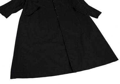 Y's for men Rubber Bonded Hooded Coat Black Size L