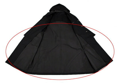 Y's for men Rubber Bonded Hooded Coat Black Size L