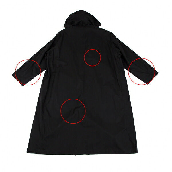 Y's for men Rubber Bonded Hooded Coat Black Size L