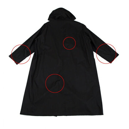 Y's for men Rubber Bonded Hooded Coat Black Size L