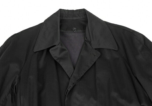Y's for men Cotton Fleece-Lined Coat Charcoal Black Size S