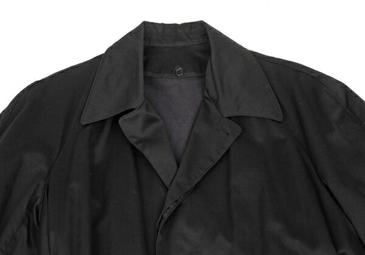 Y's for men Cotton Fleece-Lined Coat Charcoal Black Size S