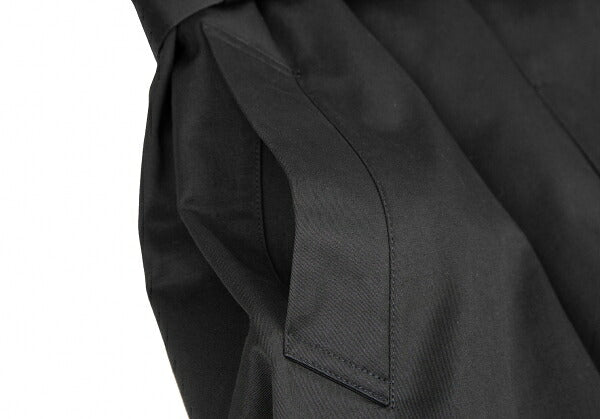 Y's for men Cotton Fleece-Lined Coat Charcoal Black Size S