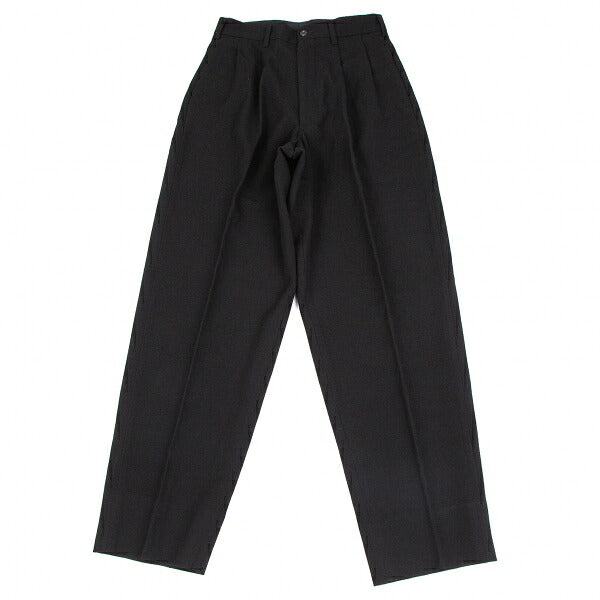Y's for men Old Gabardine Two-Pleat Pants Black Size S