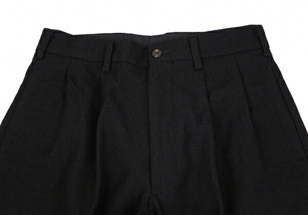 Y's for men Old Gabardine Two-Pleat Pants Black Size S